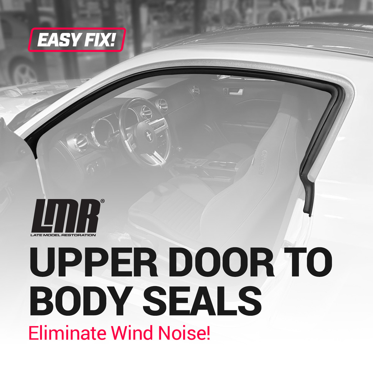LMR Upper Door to Body Weatherstrip Pair