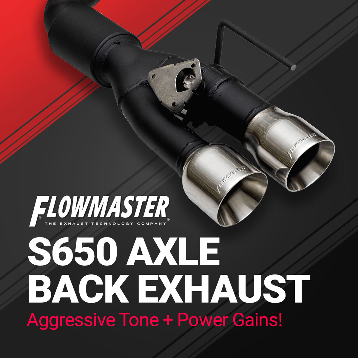 2024-25 Mustang 5.0L Flowmaster Axlebacks and Catbacks