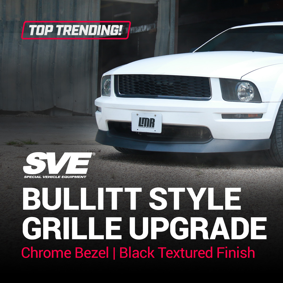 2005-2009 Mustang GT SVE Bullitt style grille