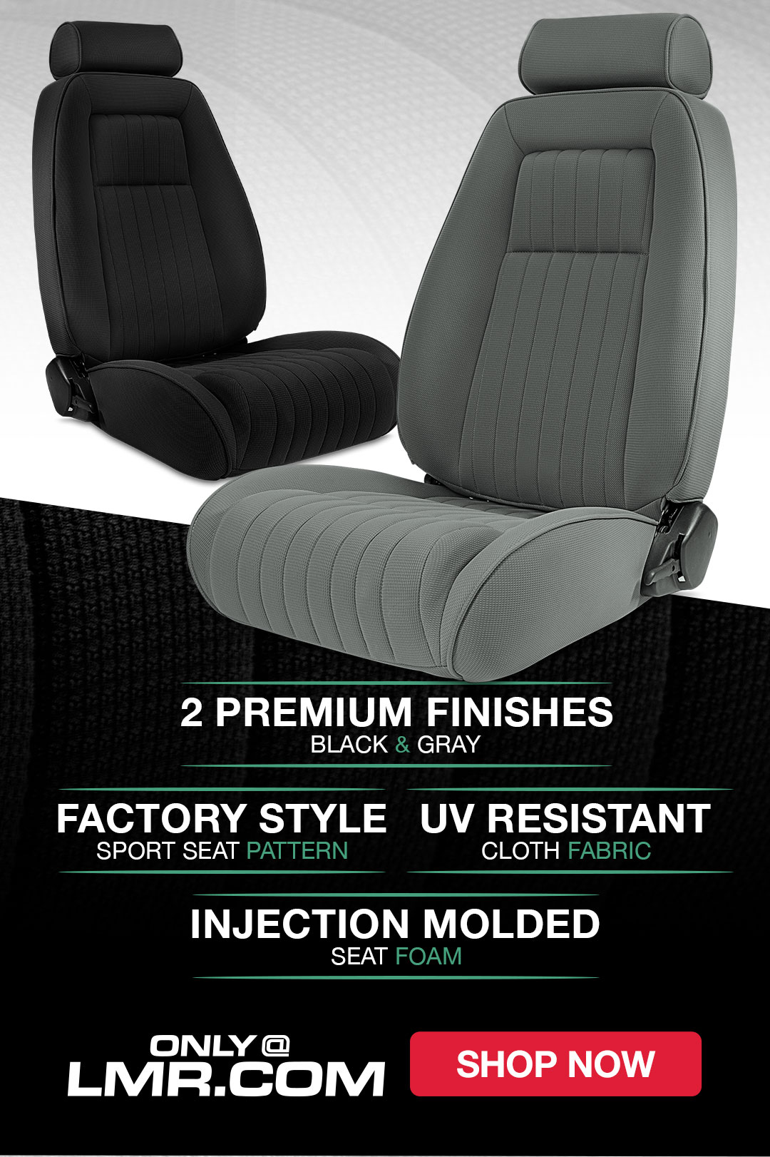 Shop 5.0 Resto Seats now! Head over to the product page for a full spec breakdown and on-car photos!