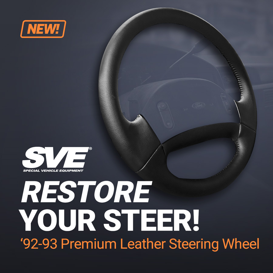 NEW! SVE 1992-93 Bronco Premium Leather Steering Wheel