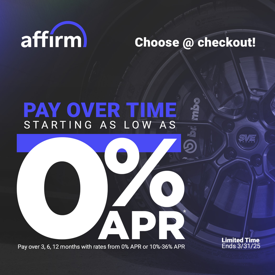 Buy now, pay over time with Affirm at Checkout!