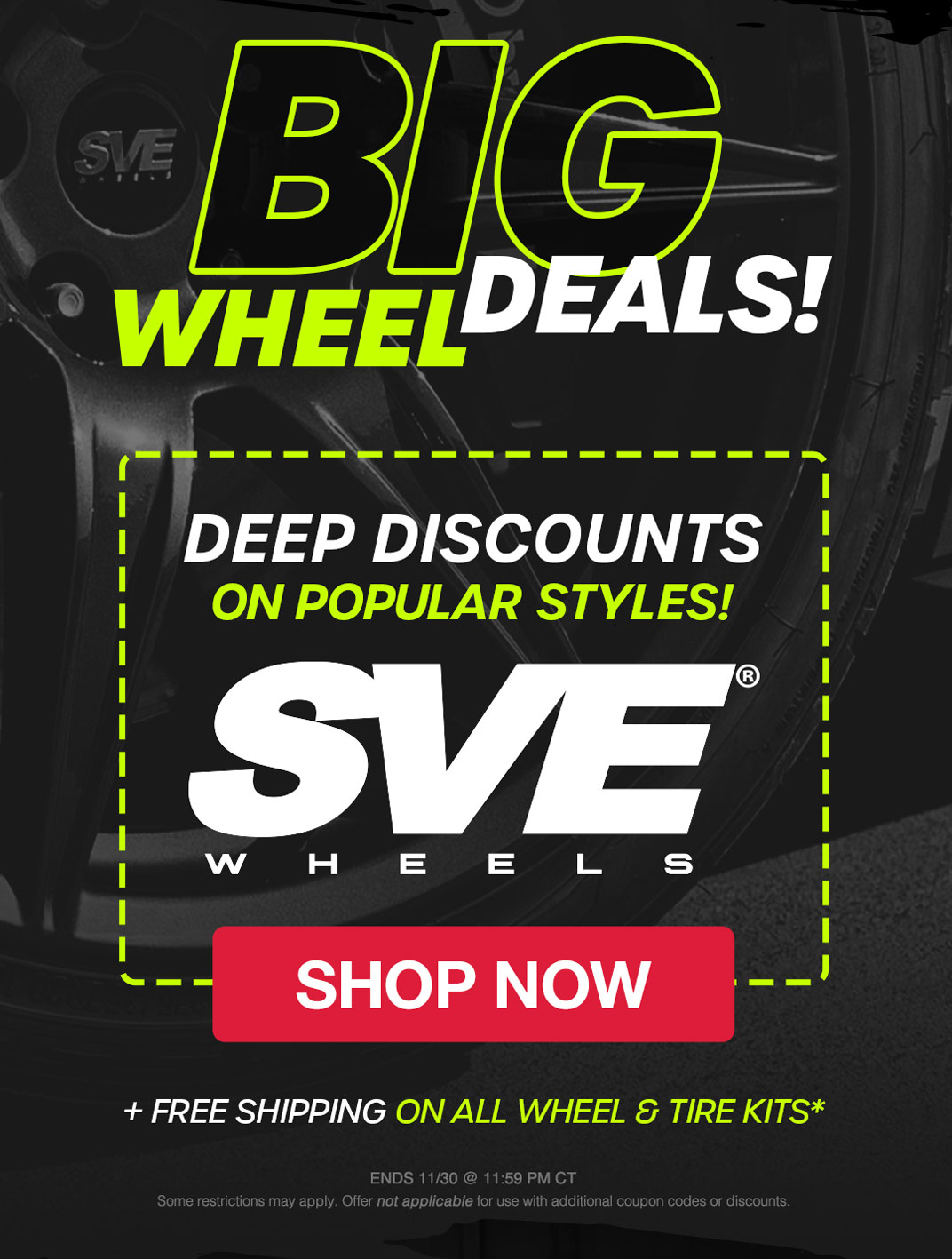 Shop deep discounts on popular styles from SVE Wheels!