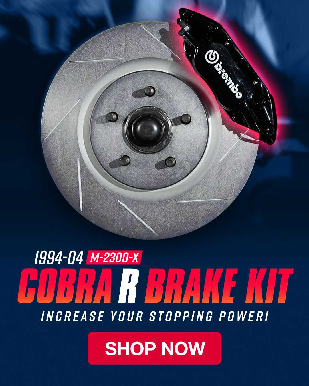 Improve your SN95's stopping power with this 2000 Cobra R brake kit!