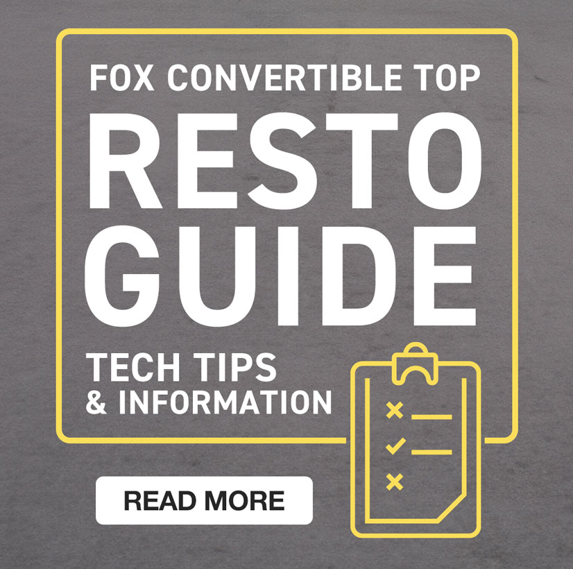 Start your resto project with our Fox Vert Top Resto Guide!