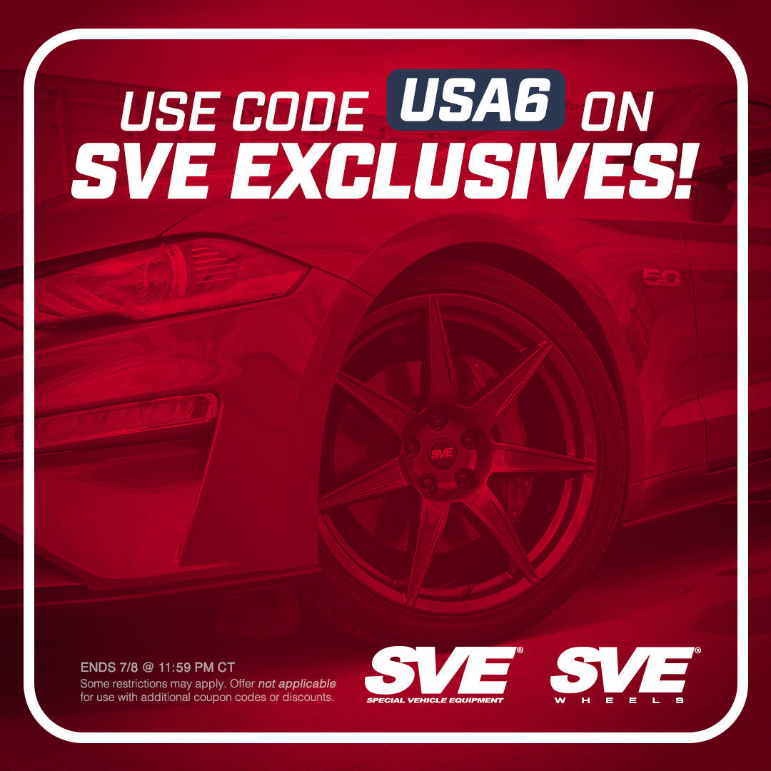 Shop SVE parts & wheels and save 6% w/ Code USA6 for a limited time!