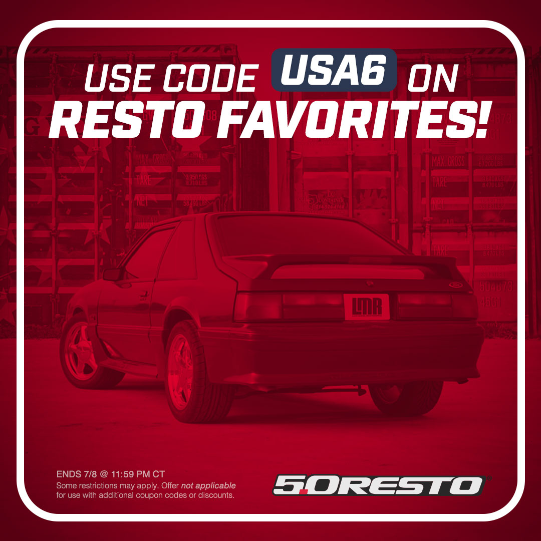 Save 6% on 5.0 Resto Fox Body Parts for a limited time!