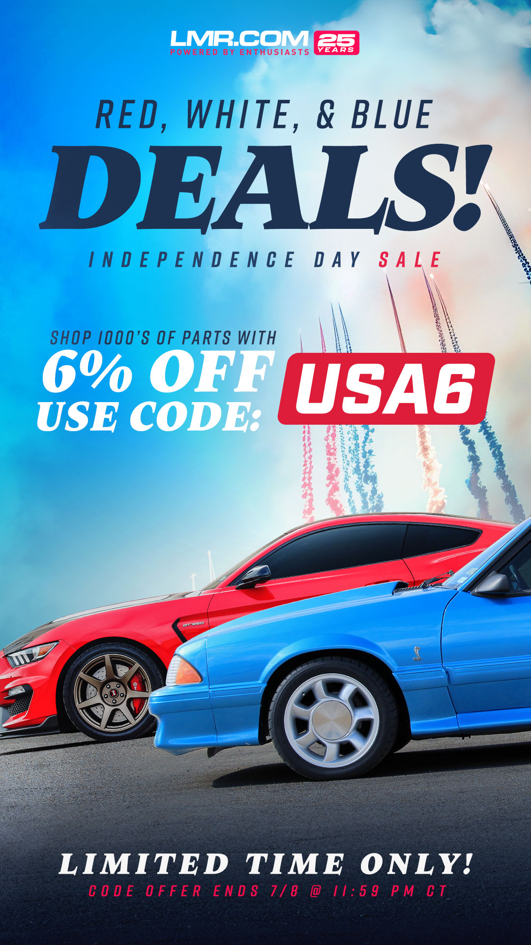 Save 6% on your NEXT ORDER with code USA6 @ Checkout!