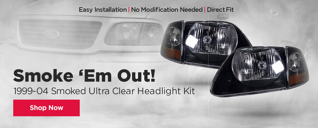 1999-04 Smoked Ultra Clear Headlights!