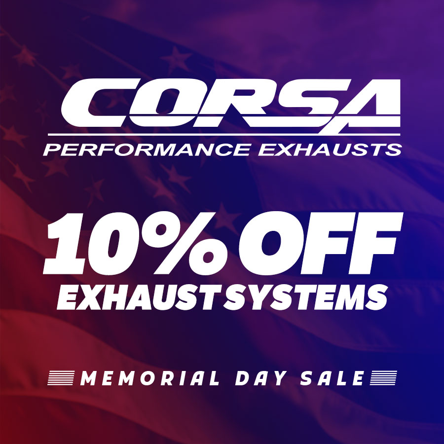 Save 10% on Corsa exhaust systems!