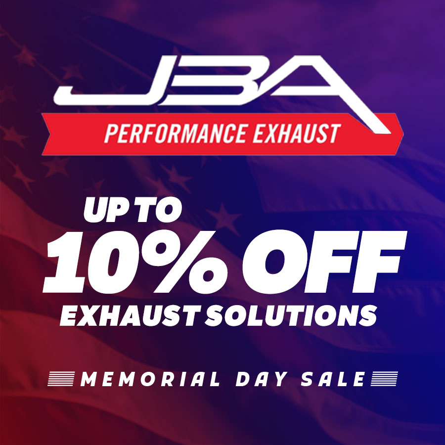 Up to 10% off JBA Exhaust Solutions!