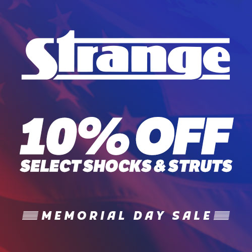 10% OFF select shock & strut solutions from Strange for a limited time!