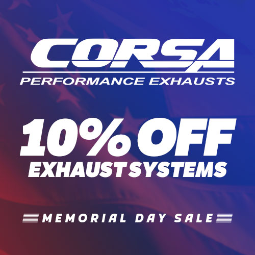 10% OFF aftermarket exhaust solutions & upgrades from Corsa!