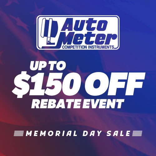 Up to $150 OFF Rebate offer from Auto Meter!