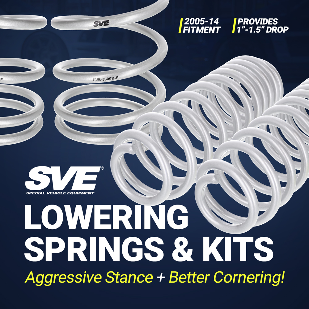 Shop SVE Lowering Springs for 2005-09 Mustang!