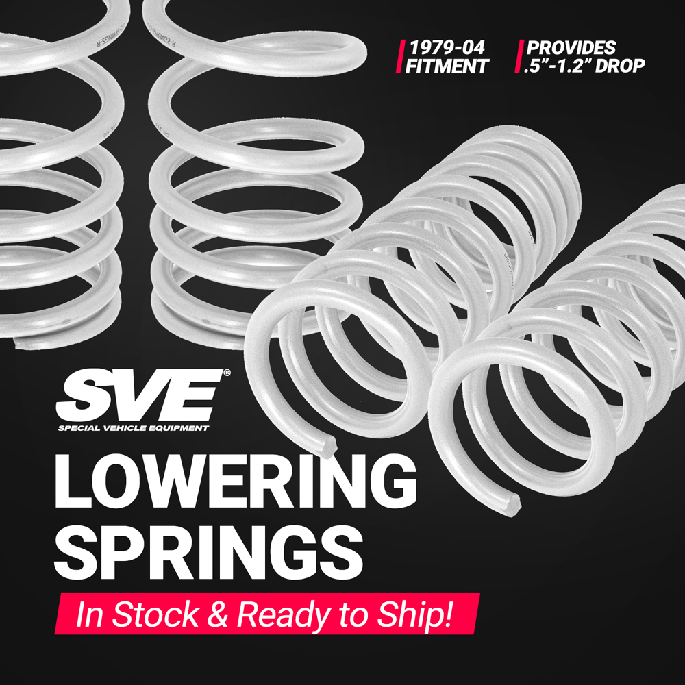 1994-04 SVE Lowering Springs are ready to ship!