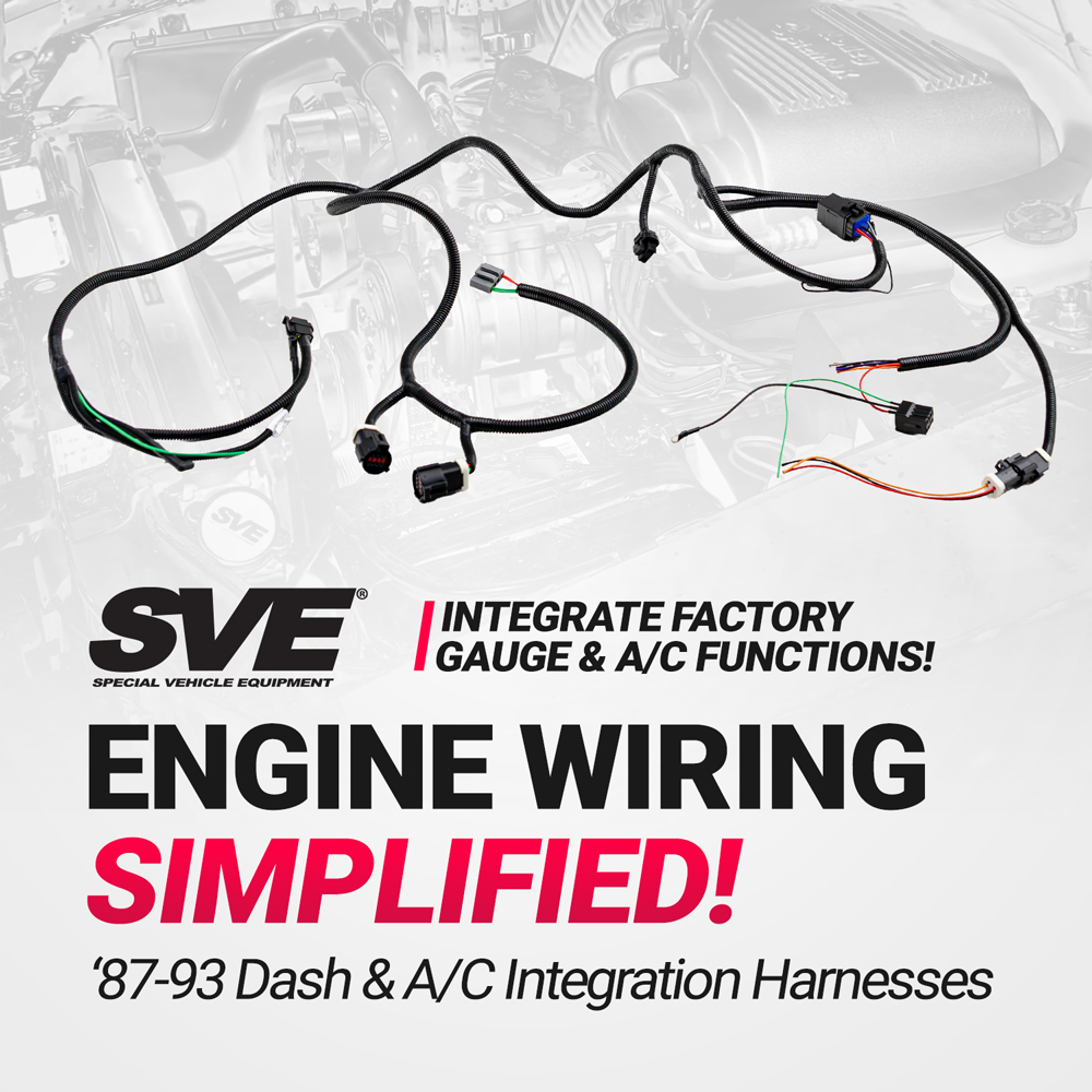 Integrate Factory Dash & A/C Functions with 1987-93 SVE Standalone ECU Harnesses!