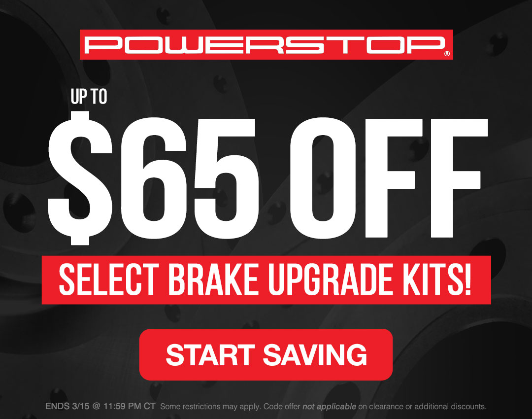 Save up to $65 on select Powerstop brake upgrade kits! Offer ends 3/15.