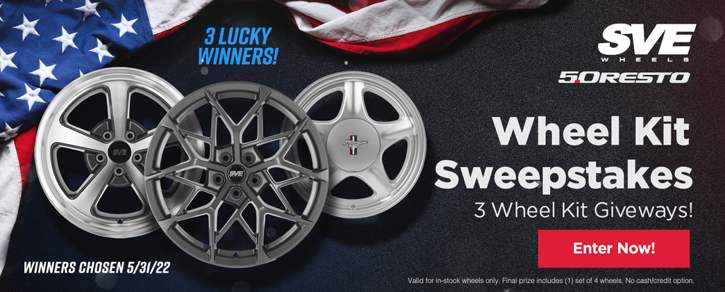 Win a Set of SVE or 5.0 Resto Wheels! Enter now!