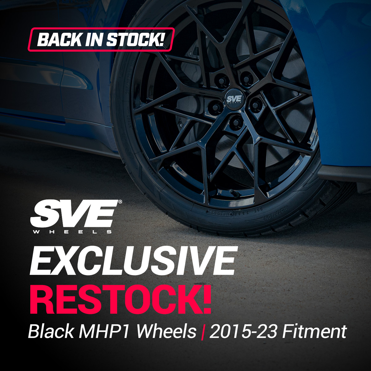 Black MHP1 Wheels are Back In Stock!