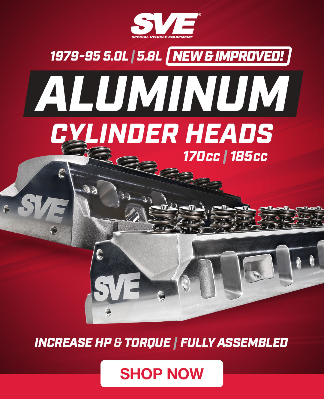 NEW! 1979-95 SVE Cylinder Heads exclusively @ LMR.COM!