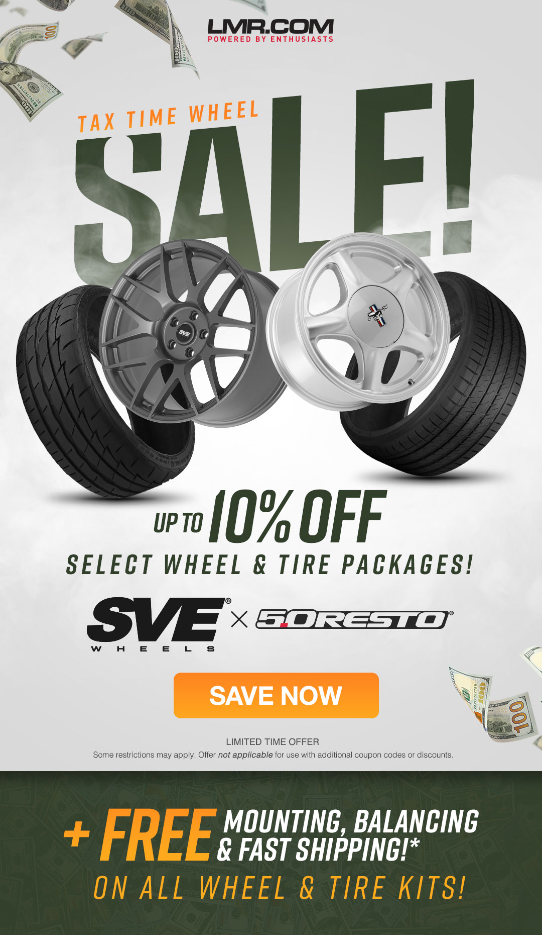 Save now on our most popular wheel styles! For a limited time only!