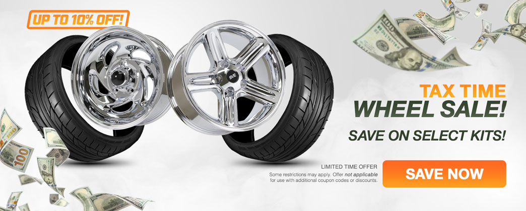 Up to 10% OFF Tax Time Wheel Sale!